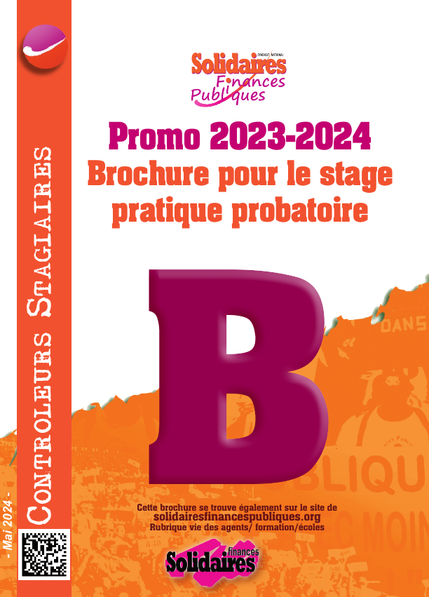 Brochure stage pratique probatoire Contrôleur stagiaire